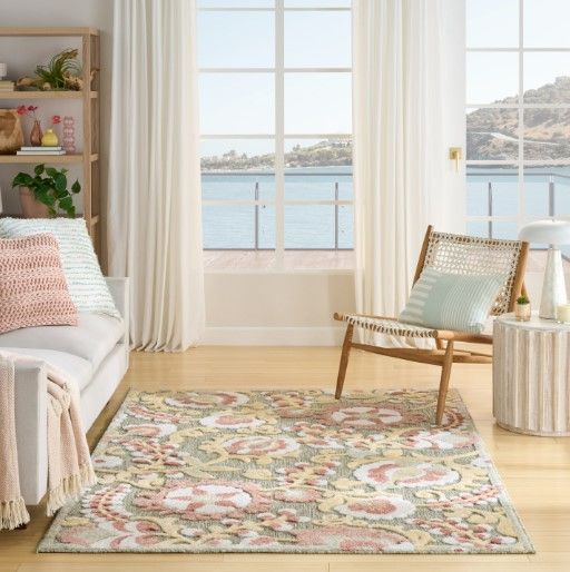Nourison Home™ Aloha Sage Rose 5'x8' Area Rug-1