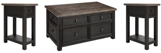 Signature Design by Ashley® Tyler Creek 3-Piece Grayish Brown and Black Coffee Table Set-0