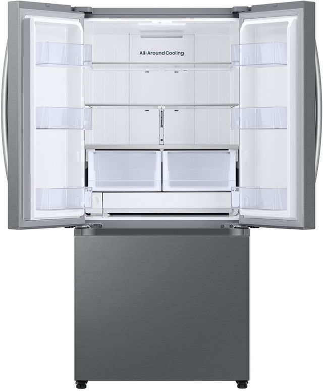 Samsung Bespoke AI 33" 24.5 Cu. Ft. Fingerprint Resistant Stainless Steel French Door Refrigerator with Auto Ice Maker & All-Around Cooling-1