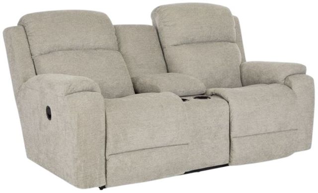 La-Z-Boy® Dorian Sand Manual Reclining Loveseat with Console-0