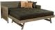 Kodiak Furniture Marisa Linen Charcoal/Weathered Gray Twin Daybed with Mattress and Pop Up -0