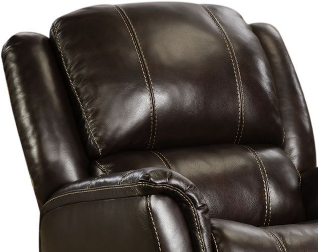 HomeStretch Mercury Walnut Manual Swivel Glider Recliner-1