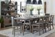 Parker House® Lodge 12-Piece Siltstone Counter Table Set with Display Hutch-0