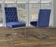 Kwality Imports Megan 2-Piece Blue Accent Chairs Set-0