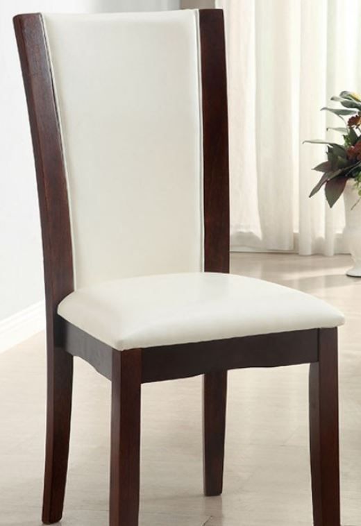 Furniture of America® Manhattan 7-Piece Brown Cherry/White Dining Set-3