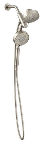KOHLER® Purist® Vibrant Brushed Nickel 2.5 GPM 2-in-1 Multifunction Shower Combo Kit-3