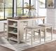 Winners Only® Woodbridge Gray/White Backless Bar Stool-1