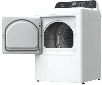 Midea® 7.0 Cu. Ft. White Front Load Gas Dryer-2