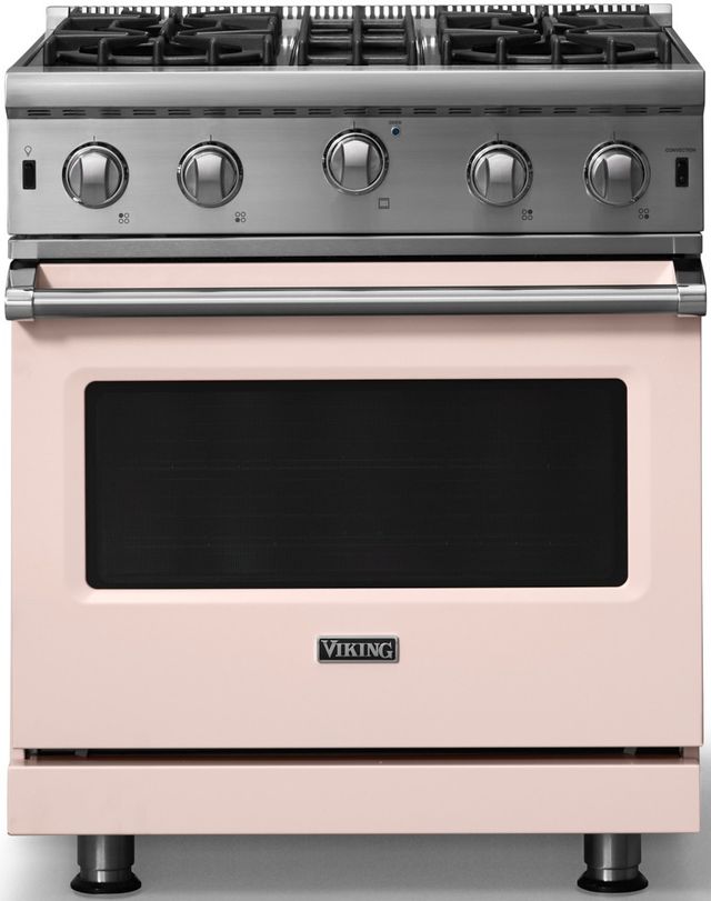 Viking® 5 Series 30" Blush Natural Pro Style Gas Range-0