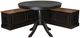Linon Norah 2-Piece Black/Walnut Nook Dining Set-0