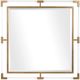 Uttermost® Balkan Metallic Gold Leaf Square Mirror-0