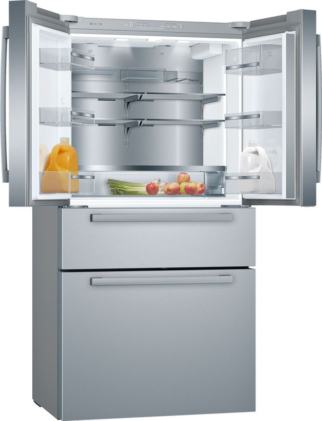 Bosch 800 Series 36" 20.5 Cu. Ft. Stainless Steel Counter Depth French Door Refrigerator-2