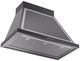 Ilve® Nostalgie II Noblesse 36" Glossy Black Wall Mounted Range Hood with Chrome Trim-1