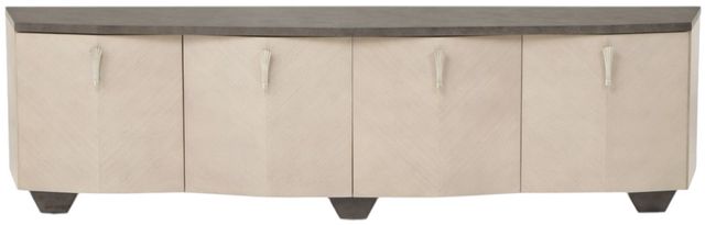 Michael Amini® Fantosini Silver Leaf Media Cabinet-1