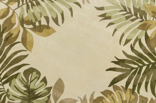 KAS Rugs Havana Ivory Paradise 5'x8' Rug-1