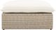 TOV Furniture Cali Cream/Natural Fabric/Wicker Outdoor Ottoman-3