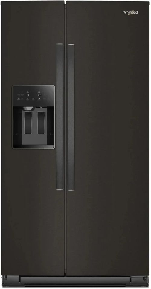 Whirlpool® 36 in. 28.7 Cu. Ft. Black Stainless Steel Side-by-Side Refrigerator-0