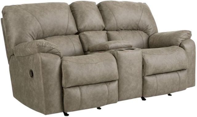 HomeStretch Sapphire Beige Rocker Reclining Loveseat-0