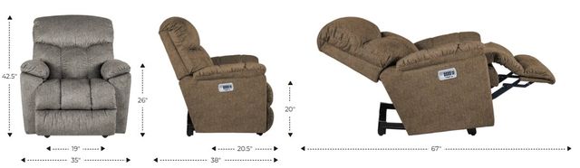 La-Z-Boy® Morrison Charcoal Power Wall Recliner with Headrest and Lumbar-2