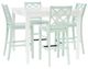 Powell® Maui 5-Piece Mint/White Counter Dining Set-0