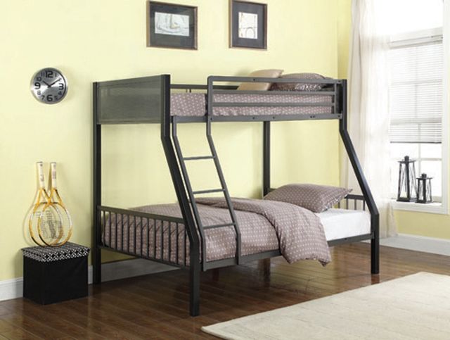 Coaster® Meyers 2-Piece Black Twin/Full Bunk Bed-2
