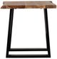 Porter International Designs Manzanita Natural End Table with Black Metal Base -2
