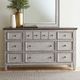 Liberty Furniture Heartland Antique White/Tobacco Dresser and Mirror-1