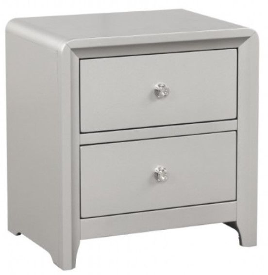Furniture of America® Bryne Champagne Nightstand-0