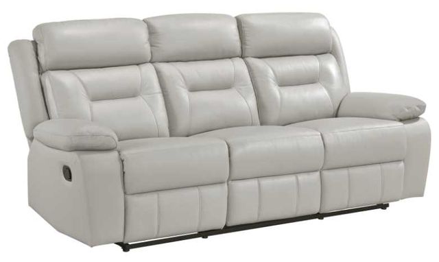 Homelegance® Laconia Silver Double Manual Reclining Sofa-0