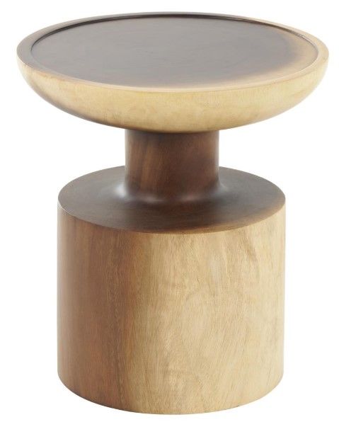 Deco Marche Brown 16'' Side End Accent Table-1