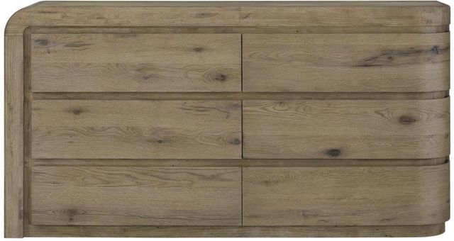 Bernards Pagosa Brown Curved Dresser-2