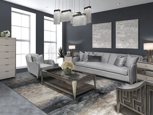 Michael Amini® Roxbury Park Slate Sofa-1