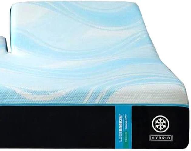 Tempur-Pedic® TEMPUR-LuxeBreeze® 13" TEMPUR-Material™ Soft Smooth Top Split Head King Mattress-2