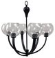 YHD Matte Black 6-Light Chandelier-0