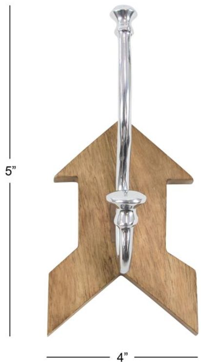 Deco Marche Brown 8" Wall Hooks-2