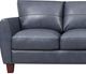 Leather Italia™ Georgetowne Traverse Ocean Blue Sofa-1
