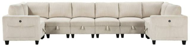 Homelegance® Walterboro 8-Piece Beige Modular Sectional with Storage-0