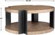 Uttermost® Loana Brown Coffee Table with Matte Black Base-2