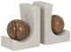Sagebrook Home Rikard 2-Piece 6" Brown/White Bookends-0