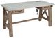 Sunny Designs™ Vivian Light Gray/Wheat Writing Desk-0