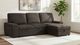 Coaster® Demko 2-Piece Brown Right-Arm Facing Sleeper Sectional Sofa with Speaker and Storage Chaise-1