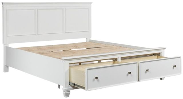 Signature Design by Ashley® Fortman White King Panel Storage Bed-2