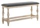 Furniture of America® Plymouth Dark Gray/Ivory Counter Height Bench-0