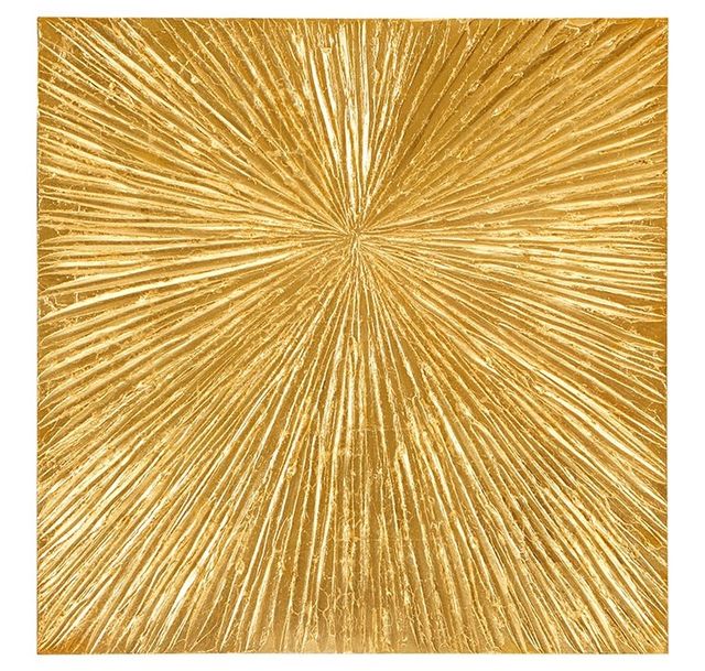 Olliix by Madison Park Signature Sunburst Gold Hand Painted Dimensional Resin Wall Decor-0