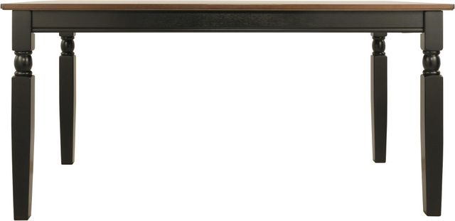 Signature Design by Ashley® Owingsville Brown Rectangular Dining Table with Black Base-1