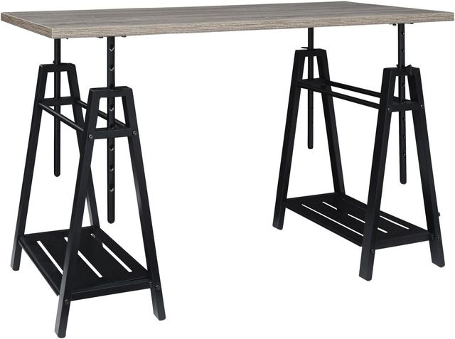 Signature Design by Ashley® Irene Gray Adjustable Height Desk-2