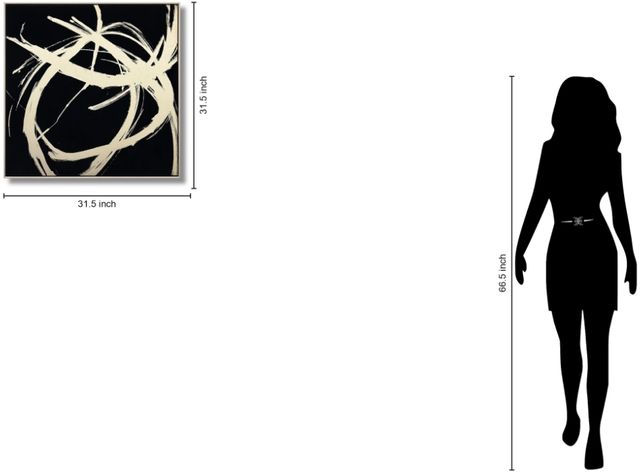 Classy Living Dramatic Midnight Motion Bold Abstract Wall Art-2
