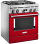 KitchenAid® 30" Passion Red Pro Style Dual Fuel Range-2