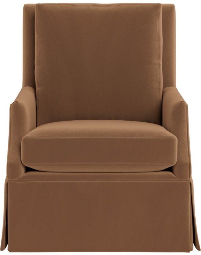 Universal Explore Home™ Jocelyn Rush Toffee Swivel Glider Chair-1