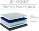 Elements International Promotional Line Mattresses Oggie 10" Hybrid Medium Firm Tight Top Full Mattress-3